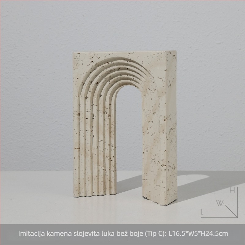 Geometrijski držači za knjige od smole – ukras dnevnog boravka, moderni minimalistički stil, materijal: plast/smola, brend From the South