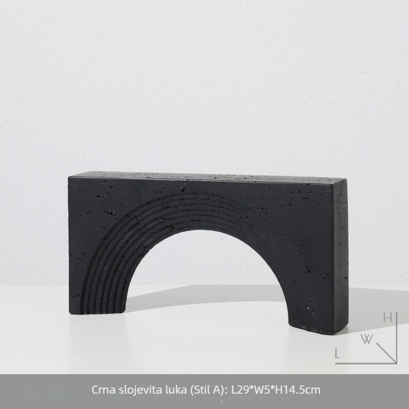 Geometrijski držači za knjige od smole – ukras dnevnog boravka, moderni minimalistički stil, materijal: plast/smola, brend From the South