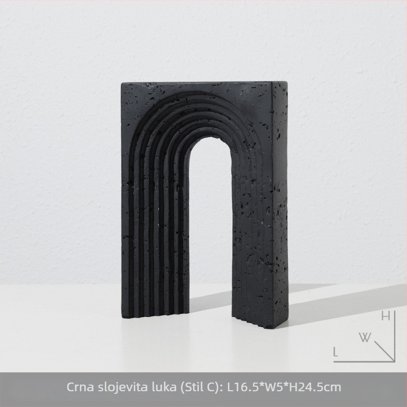 Geometrijski držači za knjige od smole – ukras dnevnog boravka, moderni minimalistički stil, materijal: plast/smola, brend From the South