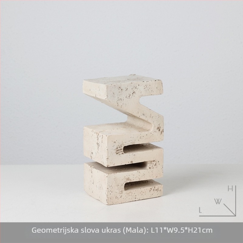 Geometrijski držači za knjige od smole – ukras dnevnog boravka, moderni minimalistički stil, materijal: plast/smola, brend From the South