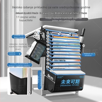 Više-slojni visi organajzer za stol za učenike | Model velike kapacitete | Materijal: Oxford Cloth | Neto težina: 500 g