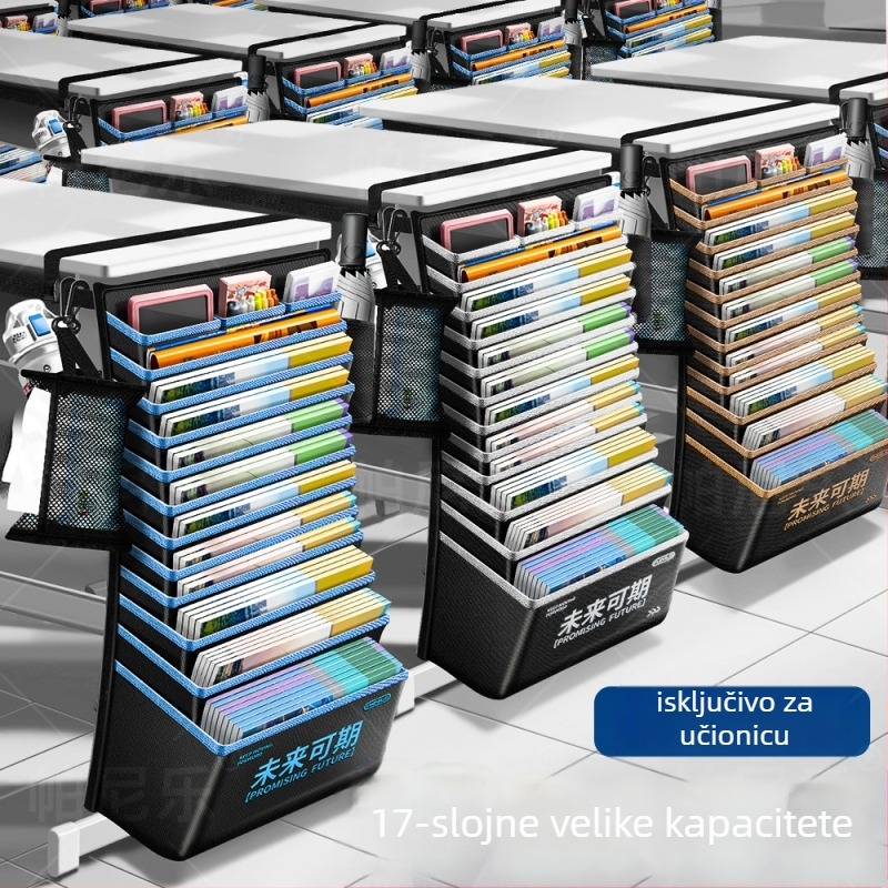 Više-slojni visi organajzer za stol za učenike | Model velike kapacitete | Materijal: Oxford Cloth | Neto težina: 500 g