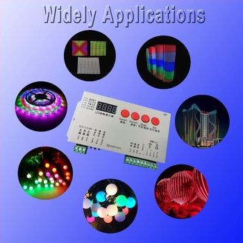 K-1000S Programabilni RGB LED kontroler za niskonaponske LED trake, napajanje 5-24V, dimming, zajednički anoda, TTL signal, IP33