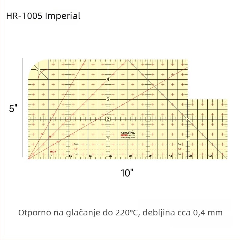Kolding centimetarska ravnala — plastično tijelo, mogućnost prilagođenog tiska, pakiranje 1/12/240
