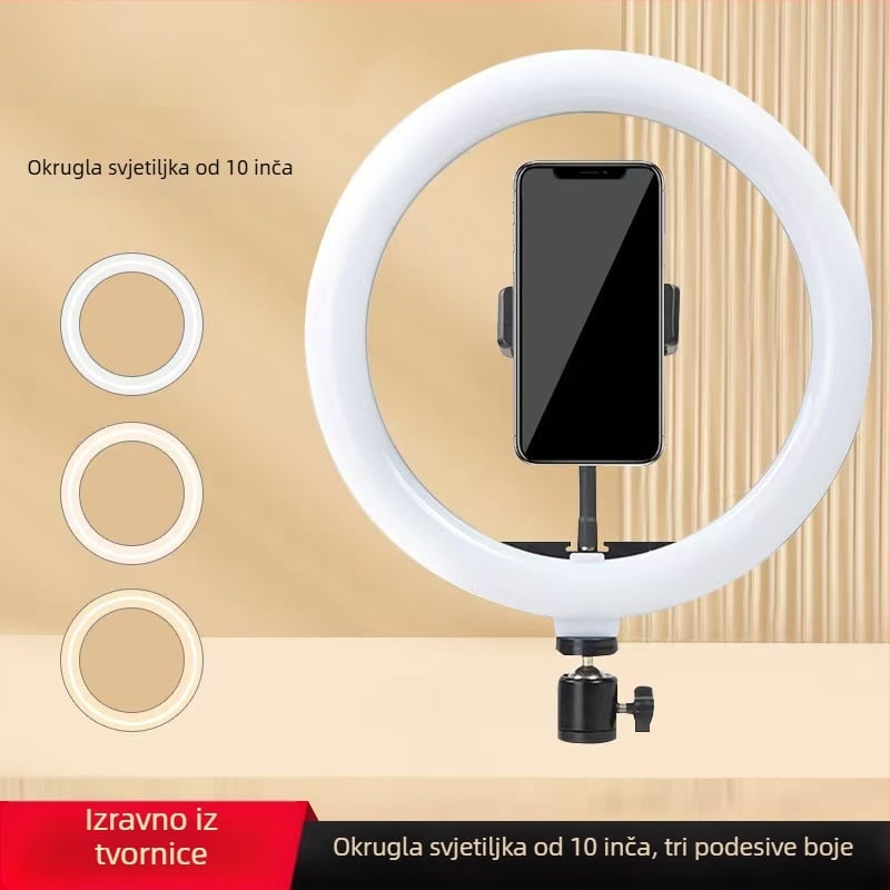 LED kružno svjetlo L-609 za beauty live, ~10W, 5V, stolna upotreba