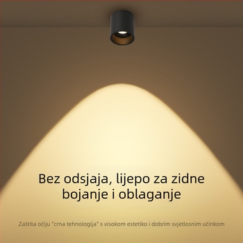 LED downlight s površinskom montažom, 6-10W, 220V, CRI ≥90