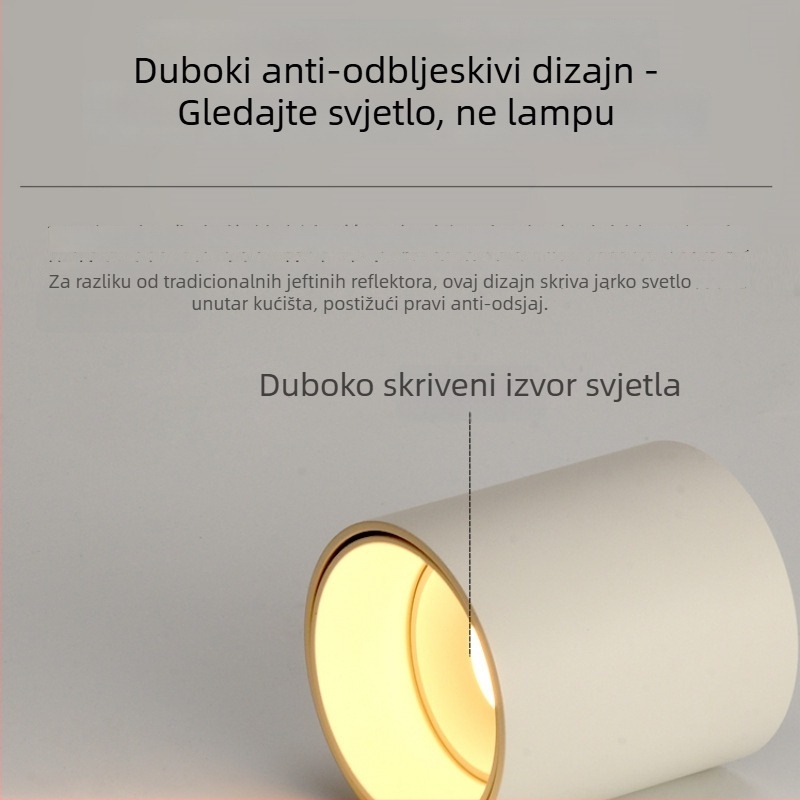 LED downlight s površinskom montažom, 6-10W, 220V, CRI ≥90