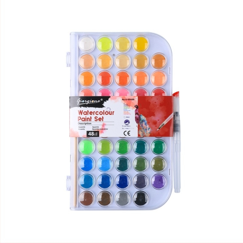 Giorgione čvrsti set akvarela, praškaste tablete, u kutiji, 12–48 boja, za akvarel.