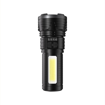Raybow Prijenosna vanjska LED svjetiljka, 10W LED, 1200mAh, domet 200–500 m, 360° rotacija, ručno pokretanje, višenamjenska taktička svjetiljka