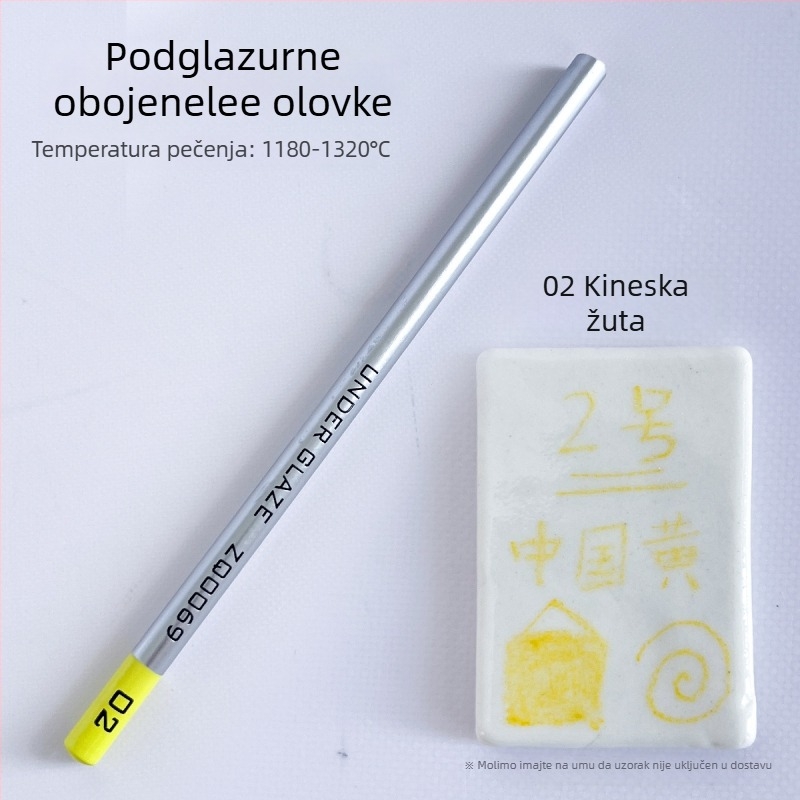 Thiaoohua podglazurne bojice za keramiku, jedna olovka; Materijal: podglazurna boja; Kod proizvoda: Underglaze colored pencil (single); Namjena: keramika slikanje
