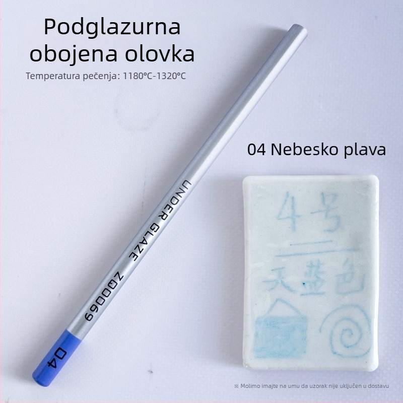 Thiaoohua podglazurne bojice za keramiku, jedna olovka; Materijal: podglazurna boja; Kod proizvoda: Underglaze colored pencil (single); Namjena: keramika slikanje