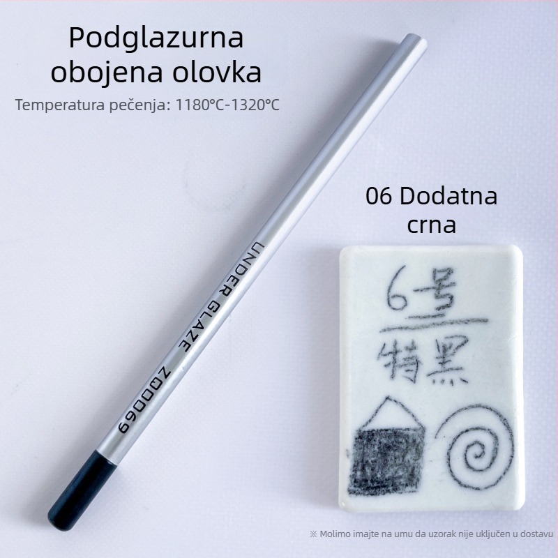 Thiaoohua podglazurne bojice za keramiku, jedna olovka; Materijal: podglazurna boja; Kod proizvoda: Underglaze colored pencil (single); Namjena: keramika slikanje