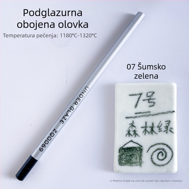 Thiaoohua podglazurne bojice za keramiku, jedna olovka; Materijal: podglazurna boja; Kod proizvoda: Underglaze colored pencil (single); Namjena: keramika slikanje
