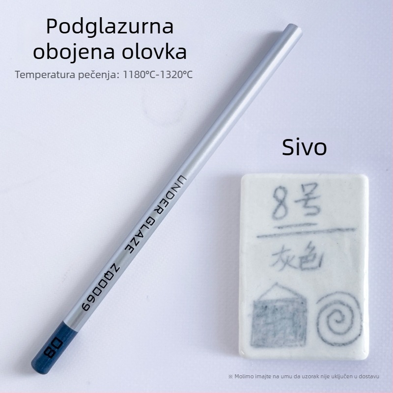 Thiaoohua podglazurne bojice za keramiku, jedna olovka; Materijal: podglazurna boja; Kod proizvoda: Underglaze colored pencil (single); Namjena: keramika slikanje