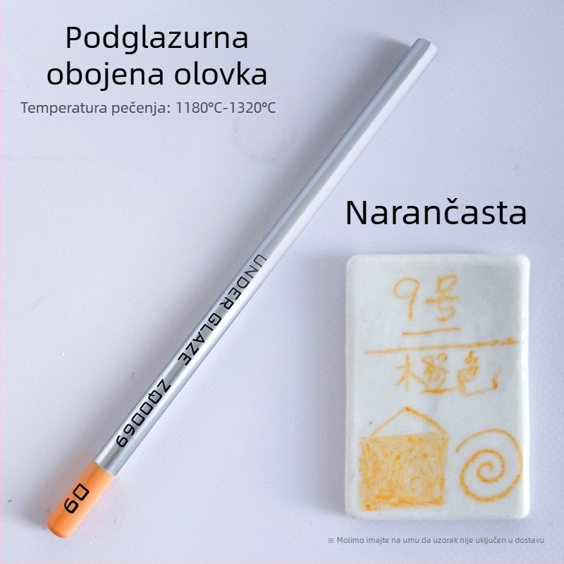 Thiaoohua podglazurne bojice za keramiku, jedna olovka; Materijal: podglazurna boja; Kod proizvoda: Underglaze colored pencil (single); Namjena: keramika slikanje