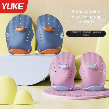 Ručni plivački paddle za trening ruke – silikon ploča za dlan, PP tijelo, marka Yuke, za odrasle