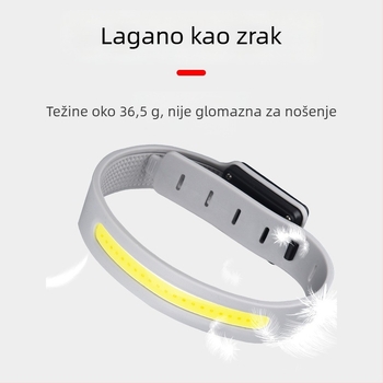 Svjetlo za zglob za trčanje i vožnju biciklom — vodootporno mini, COB svjetlo 5W, 650mAh, ručno punjenje