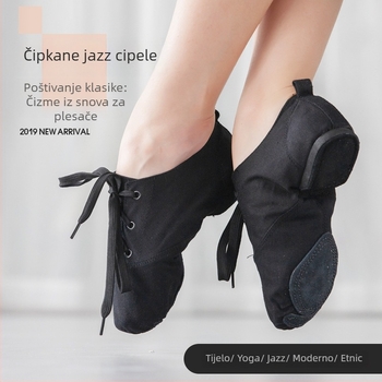 Dječje unisex platnene baletanke - Iron Arrow, gornji dio od platna, potplat od kravljeg kože, uobičajena debljina