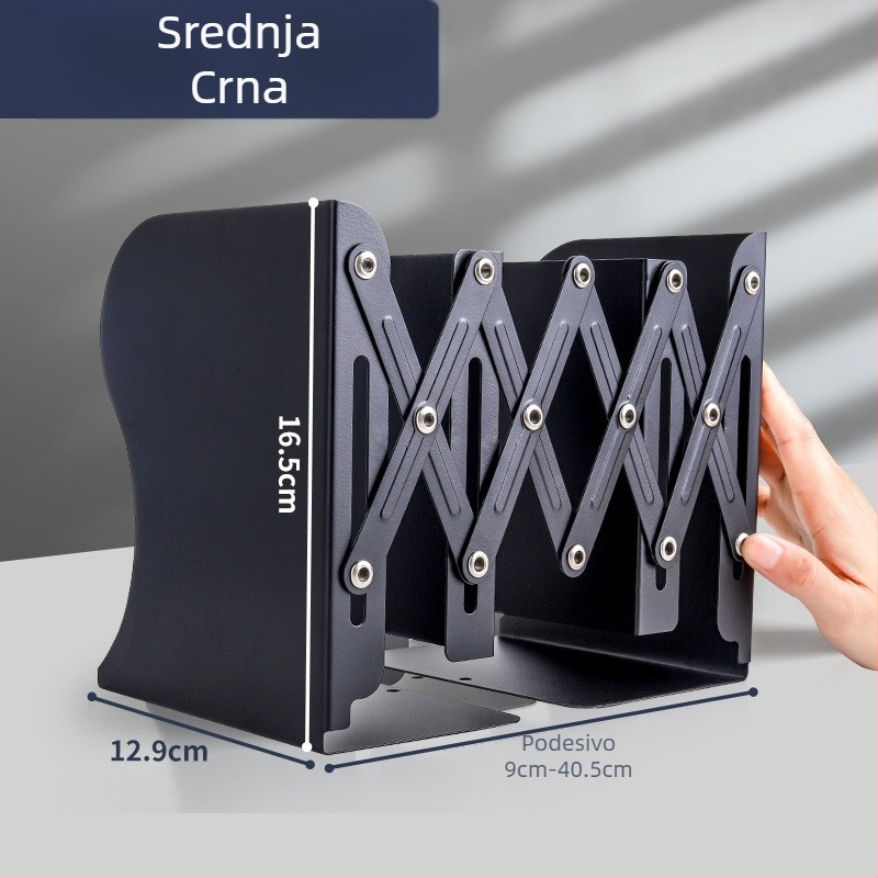 Kappa bear KBX-2041 proširivi metalni držač knjiga za stol – materijal: metal, model: KBX-2041, specifikacije: 210, neto težina: 0,9 kg