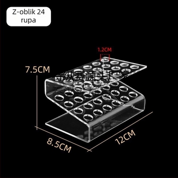 Akrilni stalak za izlaganje ukosnica za kosu, višeslojni stupčasti stalak, za trgovine uredskih potrepština