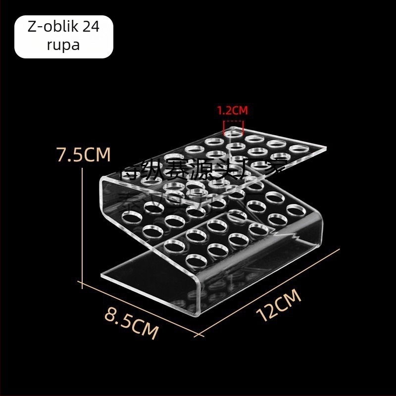 Akrilni stalak za izlaganje ukosnica za kosu, višeslojni stupčasti stalak, za trgovine uredskih potrepština