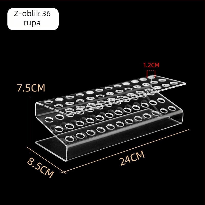 Akrilni stalak za izlaganje ukosnica za kosu, višeslojni stupčasti stalak, za trgovine uredskih potrepština