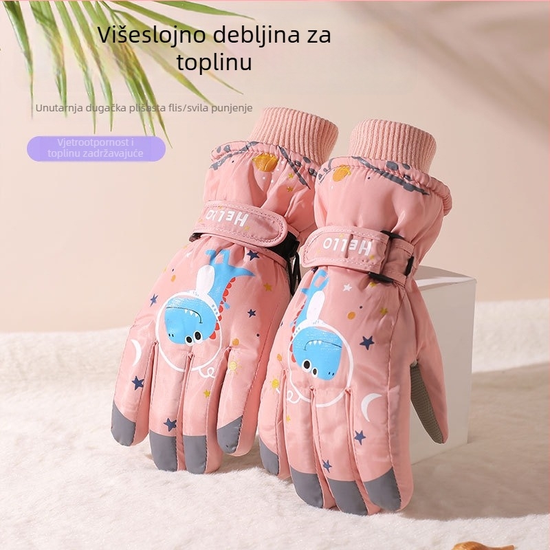 T-BAGWELL dječje skijaške rukavice, tople, materijal Chunya Spinning, uzrast 7–14