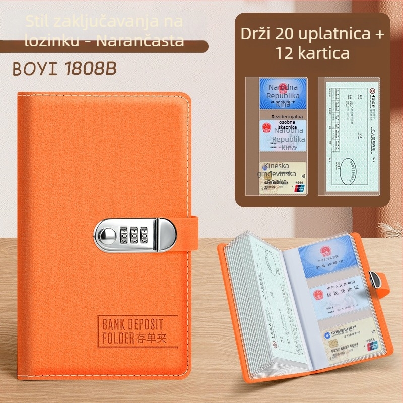 Arhivska mapa s jednim klipom, PU koža, mogućnost tiska logotipa