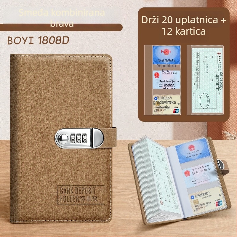 Arhivska mapa s jednim klipom, PU koža, mogućnost tiska logotipa