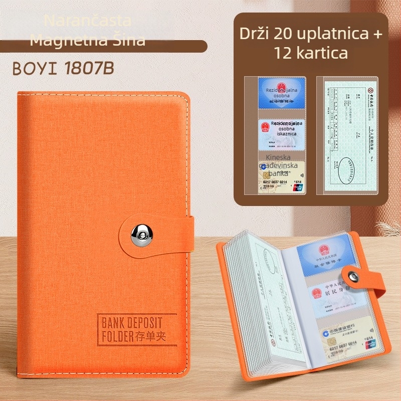 Arhivska mapa s jednim klipom, PU koža, mogućnost tiska logotipa