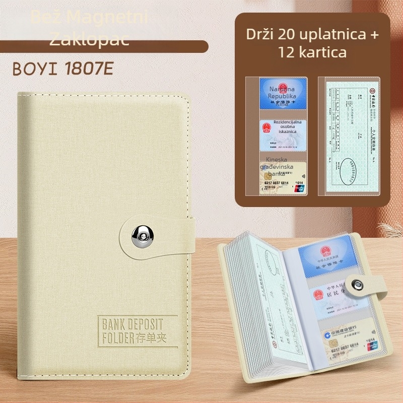 Arhivska mapa s jednim klipom, PU koža, mogućnost tiska logotipa