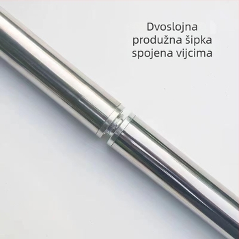 Nehrđajući čelični štap za mrežu za ribolov, 500 g, jednopartski, neproširiva