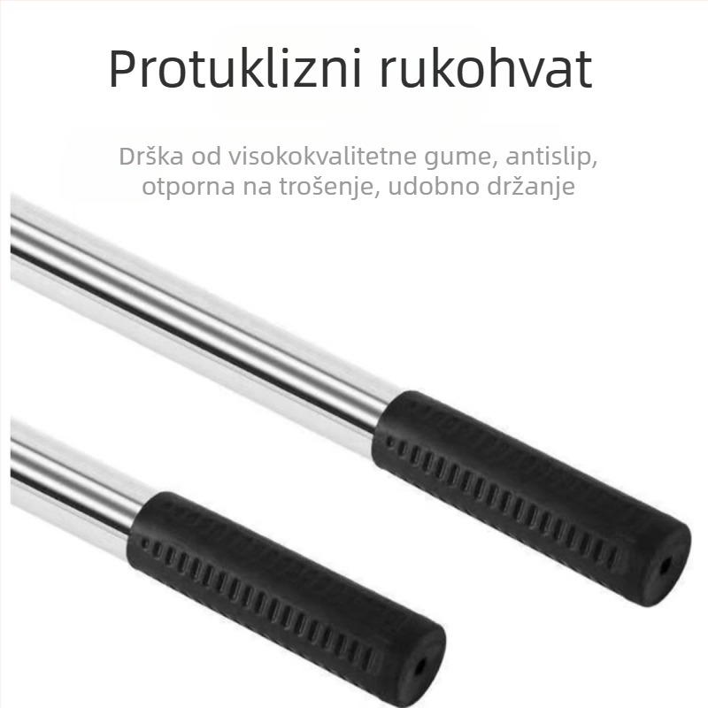 Nehrđajući čelični štap za mrežu za ribolov, 500 g, jednopartski, neproširiva