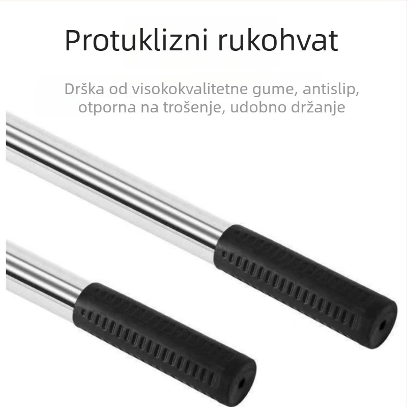 Nehrđajući čelični štap za mrežu za ribolov, 500 g, jednopartski, neproširiva