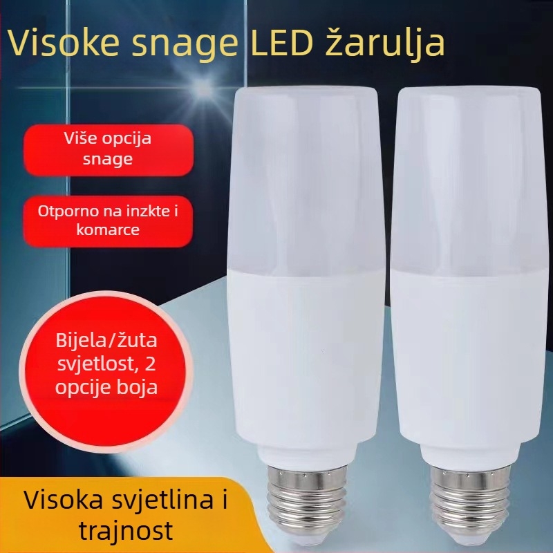 LED cilindrična žarulja, E27, 220V, vijek trajanja 10.000 h, nije dimabilna