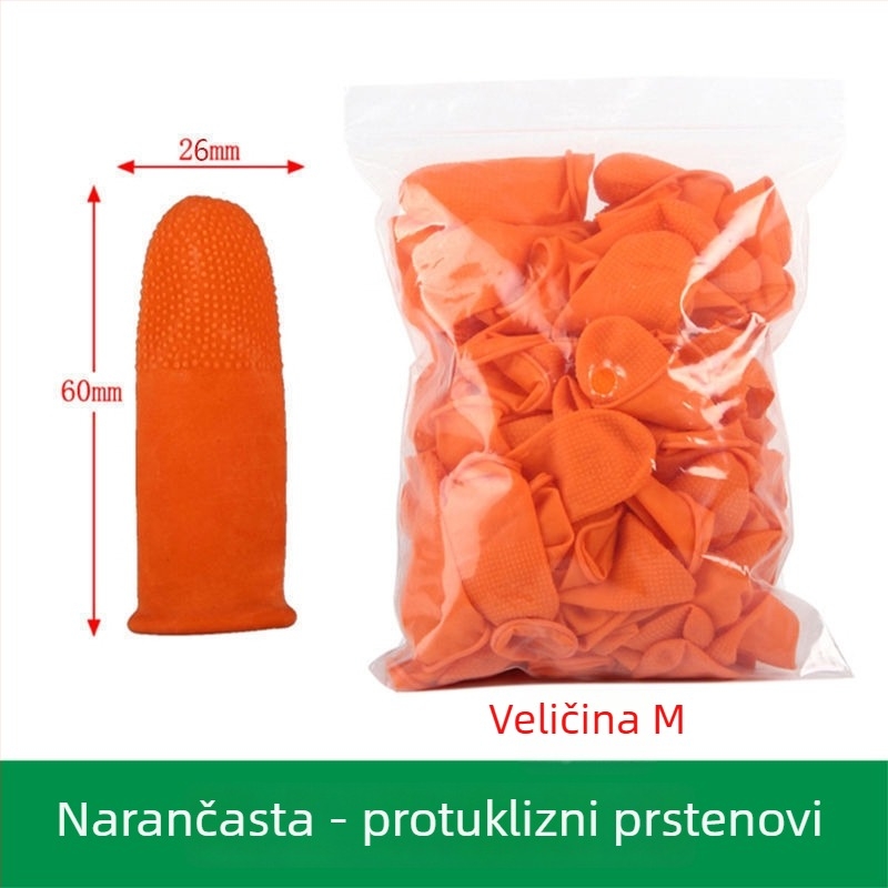 Jednokratne silikonske navlake za prste i palac – otporne zaštitne rukavice, debeli dizajn