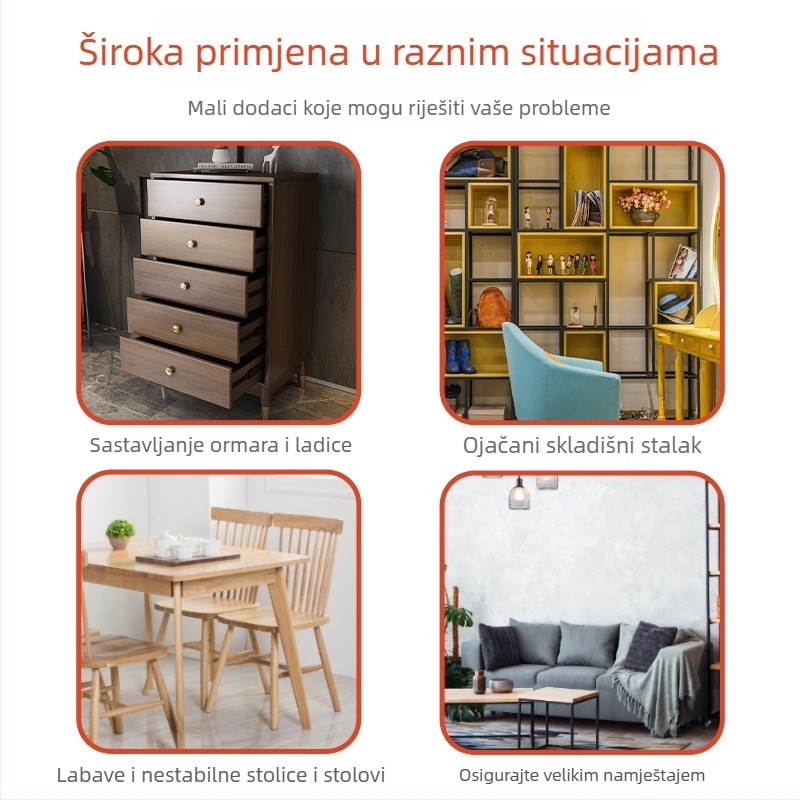 Podešeni kutni držač za namještaj — hladno valcani čelik, marka Jin Rongda, model Adjustable Corner Code, univerzalna primjena, suvremen minimalistički stil