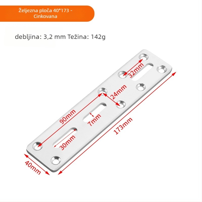 Podešeni kutni držač za namještaj — hladno valcani čelik, marka Jin Rongda, model Adjustable Corner Code, univerzalna primjena, suvremen minimalistički stil