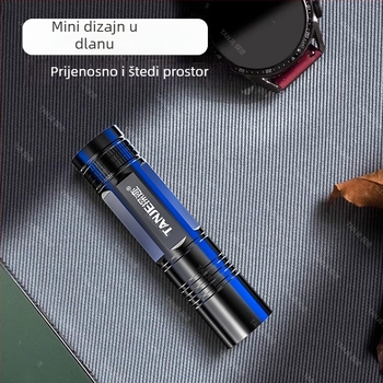 Punoprijenosna LED svjetiljka, aluminijsko kućište, 15W LED, ugrađena velika litijska baterija, Type-C punjenje, 360° rotacija