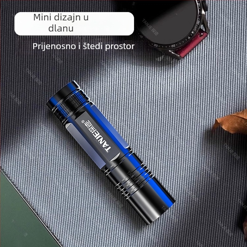 Punoprijenosna LED svjetiljka, aluminijsko kućište, 15W LED, ugrađena velika litijska baterija, Type-C punjenje, 360° rotacija