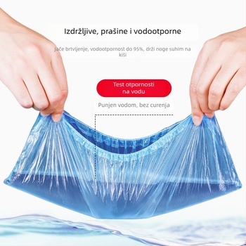 Jednokratne navlake za cipele od PE, vodootporne i otporne na prašinu, debeli dizajn, 100 komada