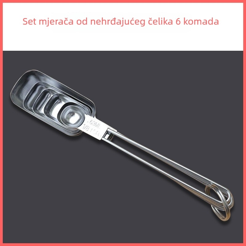 Big Eyes set mjernih žlica od nehrđajućeg čelika, 5-dijelni set za pečenje
