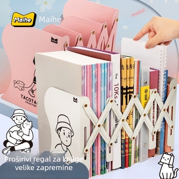 Metalni rastezljivi nosač knjiga za stol – Maihe MHDS5054, organizator stola i pohrana knjiga