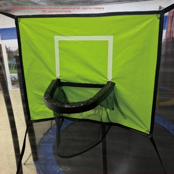 Dječji trampolin s košem za košarku i pločom, mekana PVC lopta (Brand: gsd; Materijal: PVC; Pogodno za: Opće)