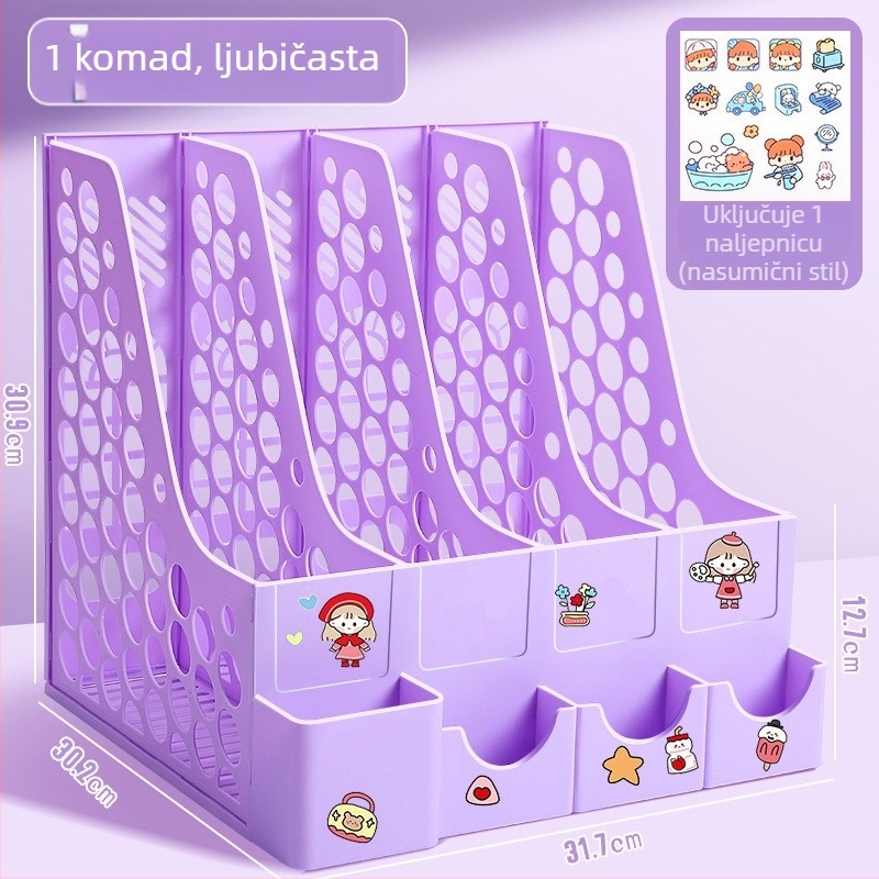 Četverostruki okvir za dokumente za stolnu upotrebu, plastična konstrukcija, model 10036, marka Excellent, neto težina 65 g