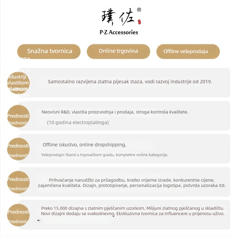 Ogrlica od bakra s elektroplatinom; laserski izrezani resici s motivom četverolisnog cvijeta; brend P·z accessories; ljeto 2025 izlazak
