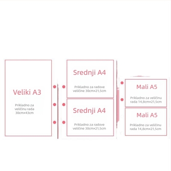 Album za crtanje s klipovima, model 985; kapacitet do 160 listova; materijal: Drugi; debljina materijala: Papir