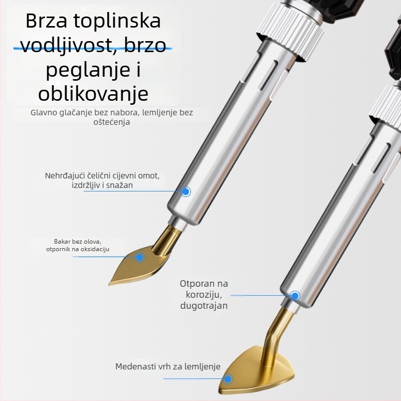 Mini električna pegla s prilagodljivom temperaturom za izradu lutkine odjeće