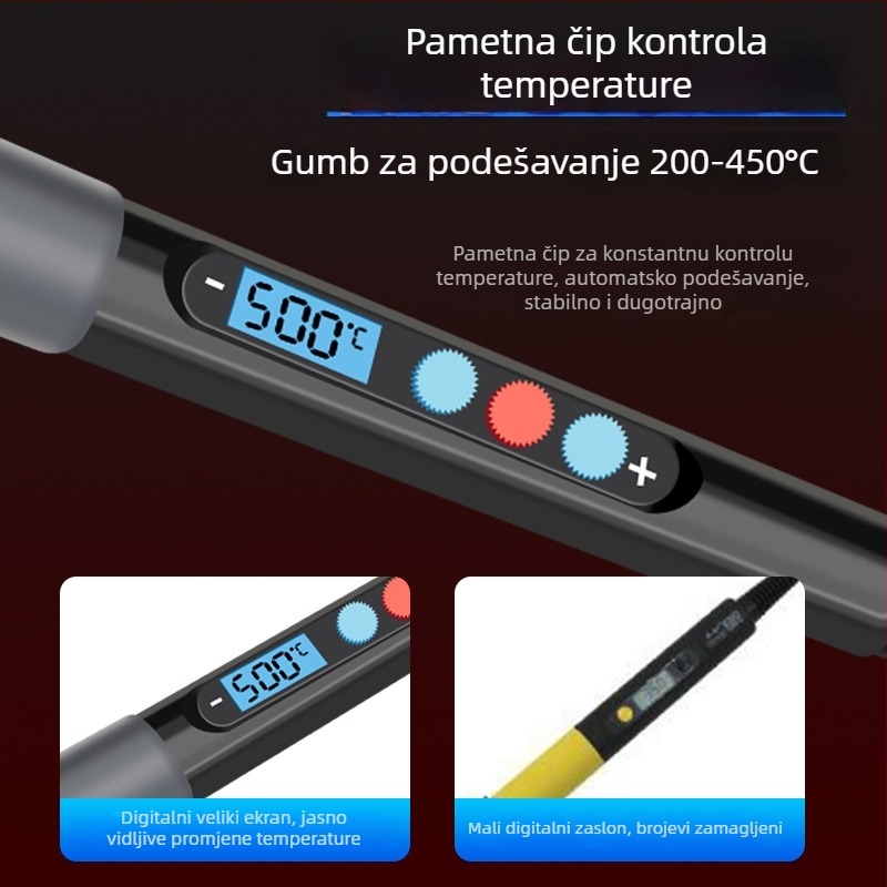 Mini električna pegla s prilagodljivom temperaturom za izradu lutkine odjeće