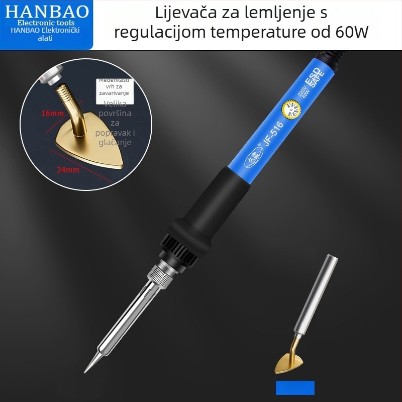 Mini električna pegla s prilagodljivom temperaturom za izradu lutkine odjeće